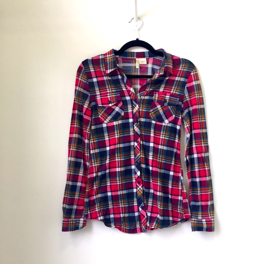 Plaid button down